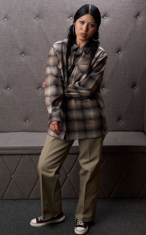 PREORDER Fall 2026 Tan/Taupe Ombre Pendleton Board Shirt