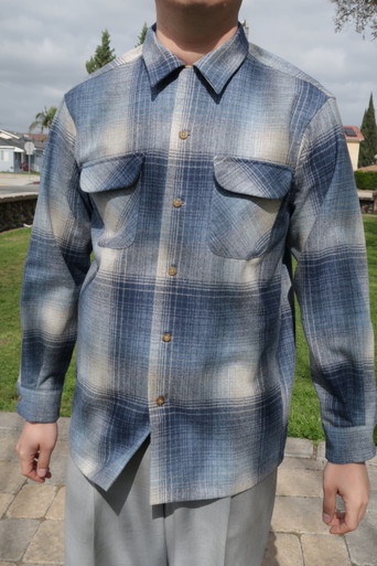 Pendleton | Board Shirt Navy Mix Ombre | Button Down