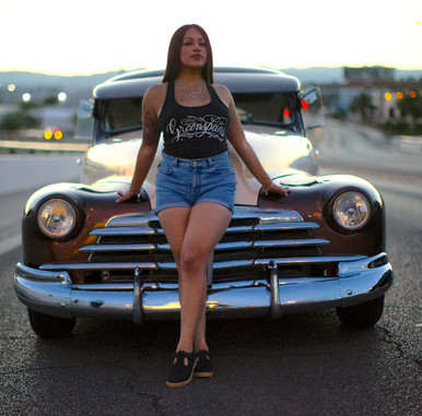 Women's Script Design Tank Top