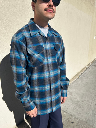 Pendleton x Bobby Ruiz Grey Turquoise Ombre Board Shirt