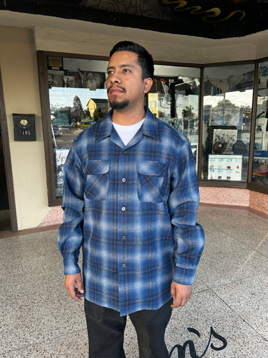 Fall 2025 Navy Ombre Pendleton Board Shirt
