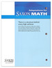 Saxon Math Grade 3 Intermediate Adaptations Student Workbook 2012
