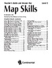 Map Skills Level E Teacher Guide and Answer Key (Continental Press)