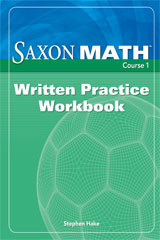Saxon Math Grade 6 Course 1 Written Practice Workbook Classroom
