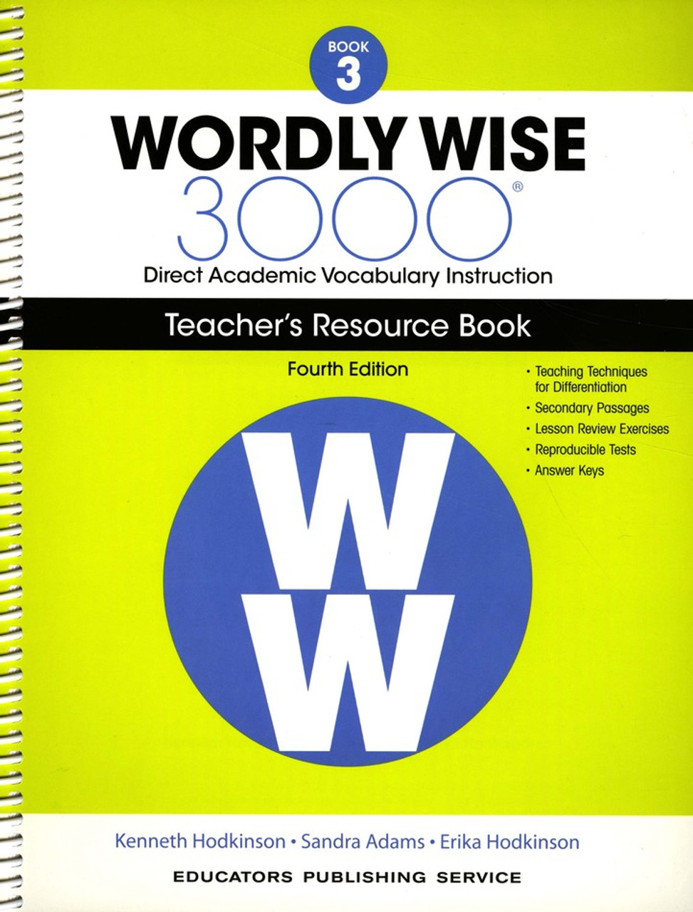komirustudy 　Wordly Wise レベル3＆4 Wordly Wise 3000 4th Edition Book 3 Teacher Resource Book