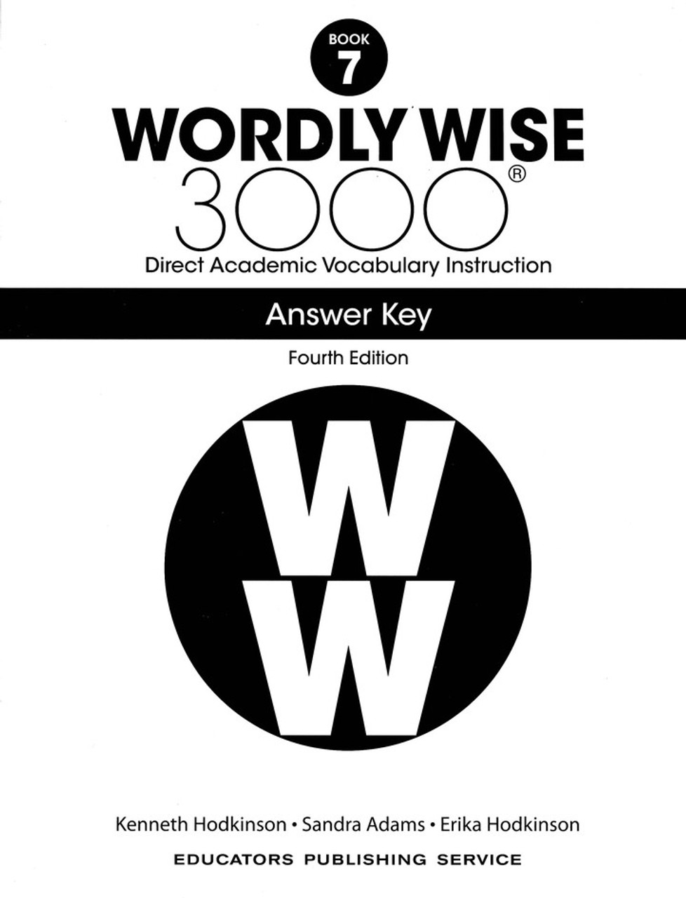 Wordly Wise 3000 4th Edition Book 7 Answer Key - Classroom