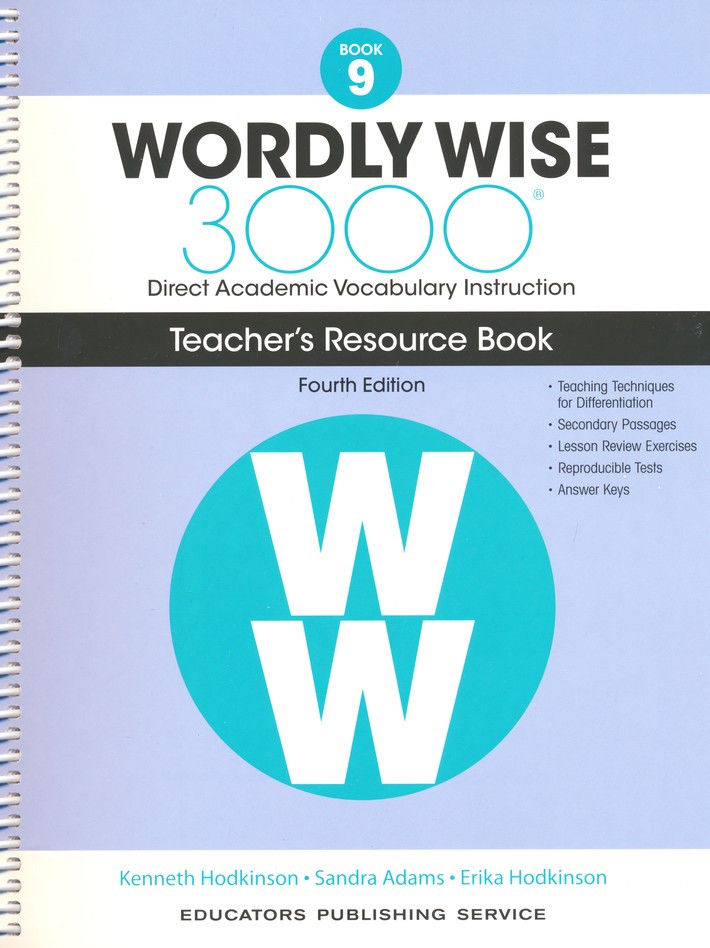Wordly Wise 3000 4th Edition Book 9 Teacher Resource Book