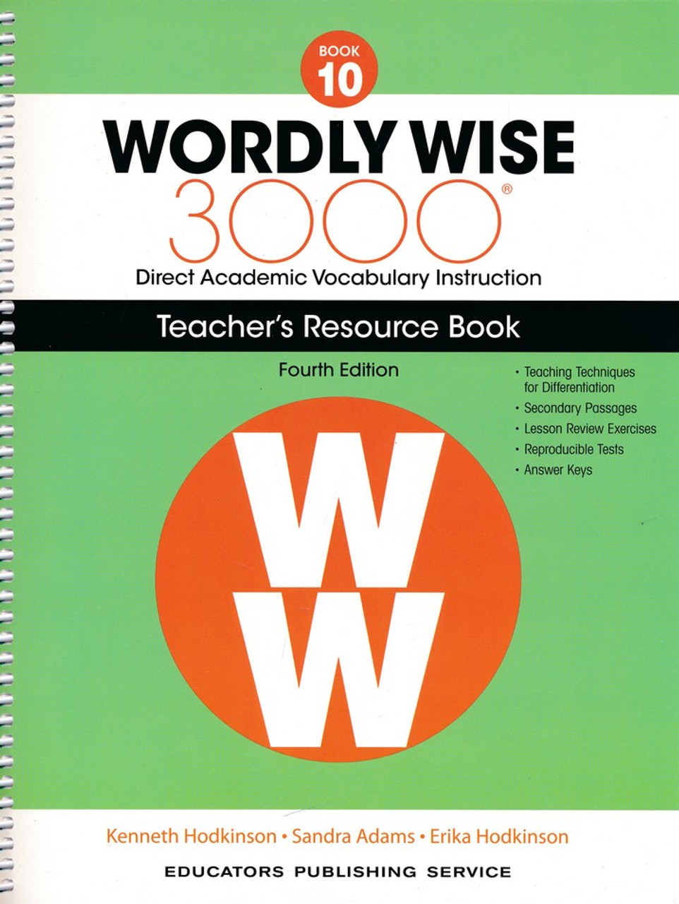 Wordly Wise 3000 4th Edition Book 10 Teacher Resource Book