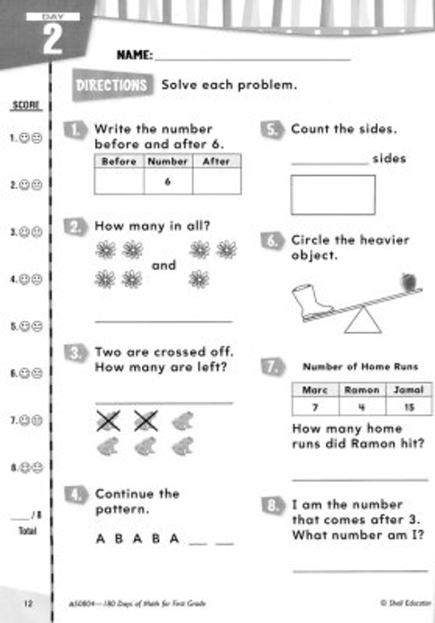 180 Days of Math Grade 1 Classroom Resource Center