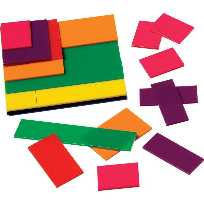 Plastic Fraction Squares - Classroom Resource Center