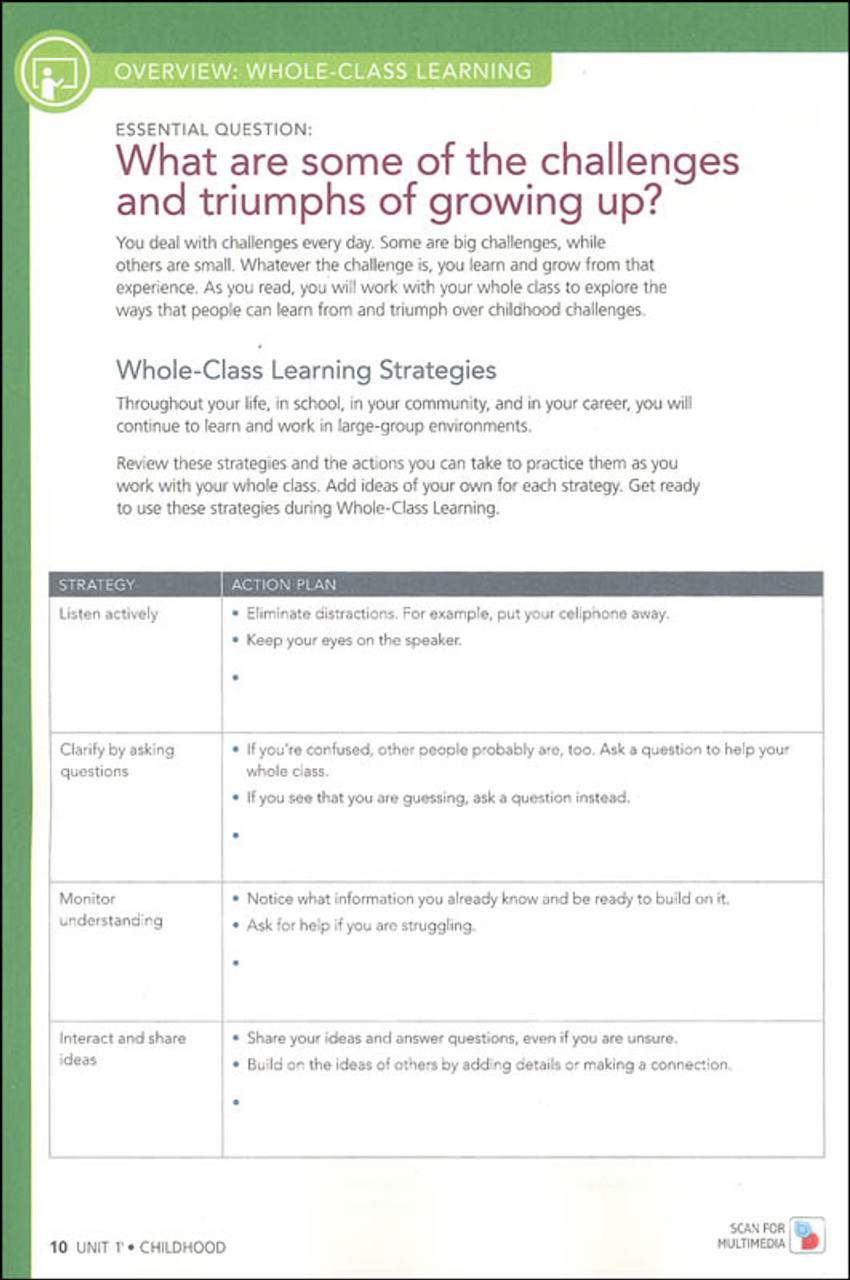 Grade　Classroom　Student　Resource　Edition　Center　My　Perspectives