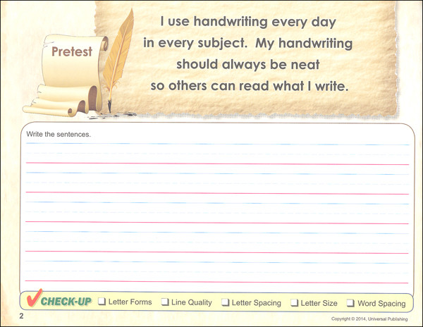 Universal Handwriting Grade 2MC Manuscript Review & Introduction to