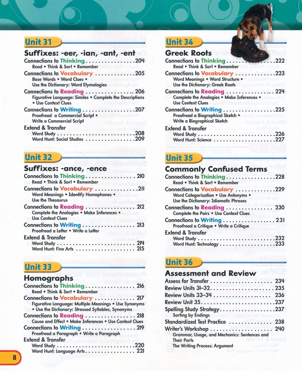 Zaner-Bloser Spelling Connections Grade 6: Student & Teacher HS Bundle