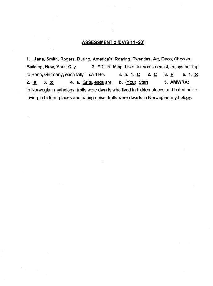 Easy Grammar Ultimate Series: Grade 9 Student Test Booklet - Classroom ...