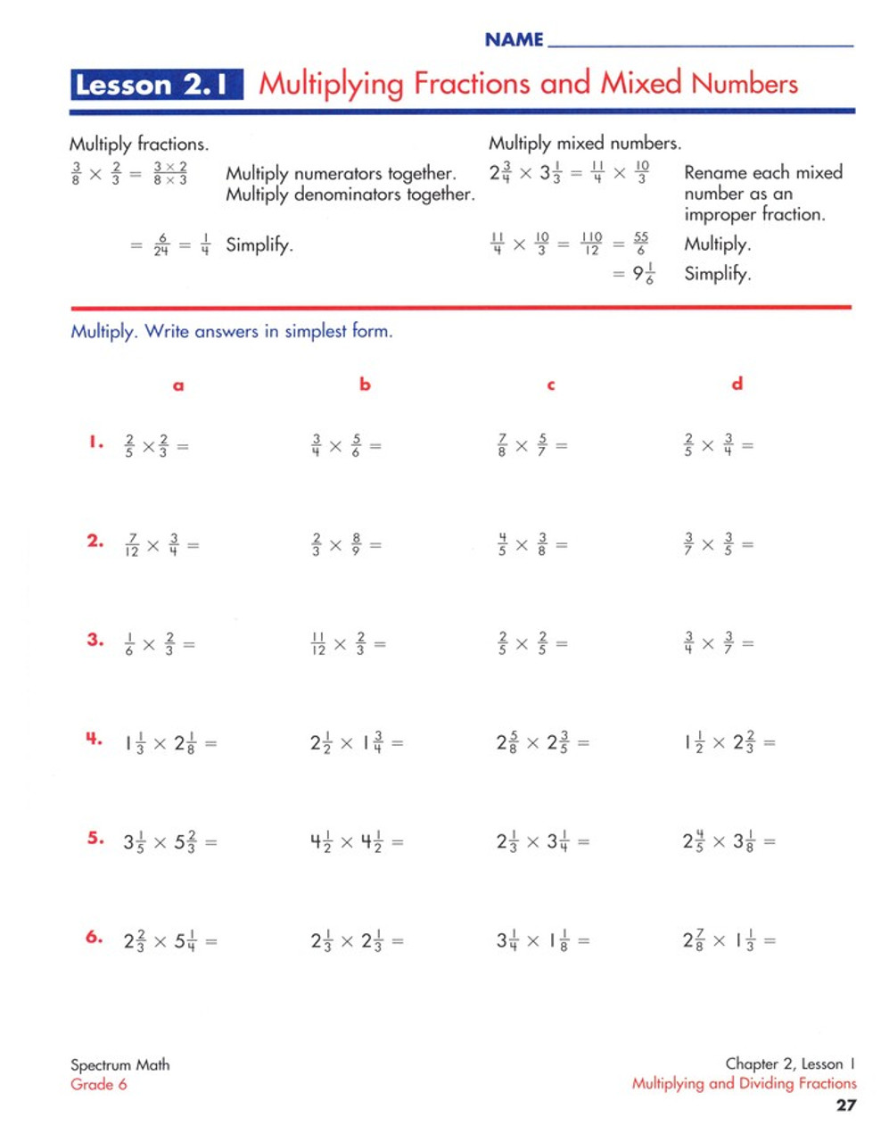 Spectrum Math Grade 6 Classroom Resource Center