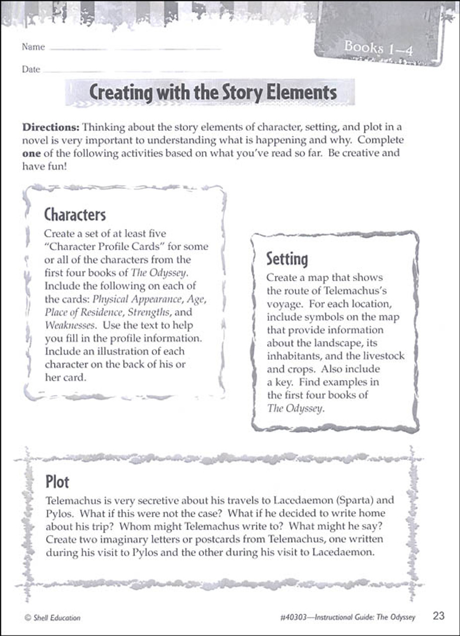 Great Works Instructional Guides for Literature Grades 912 The Odyssey Classroom Resource Center