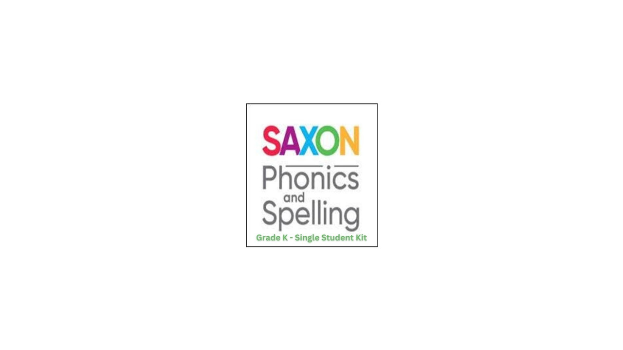 Saxon Phonics and Spelling - Gr. K - Single Student Add On Kit ...