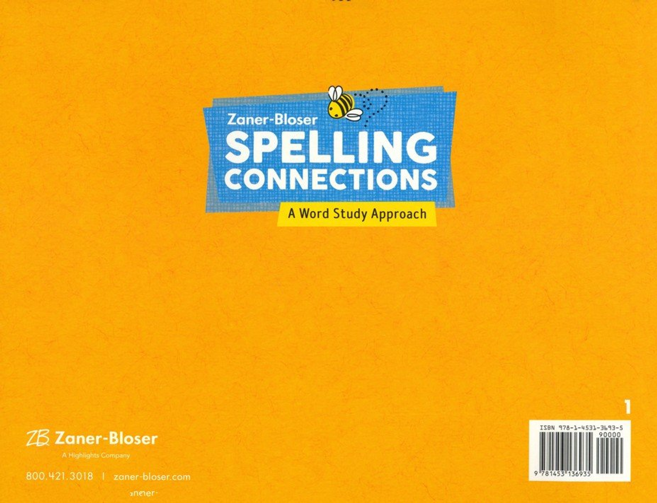 Zaner bloser spelling connections grade 1 student edition 2022 edition 