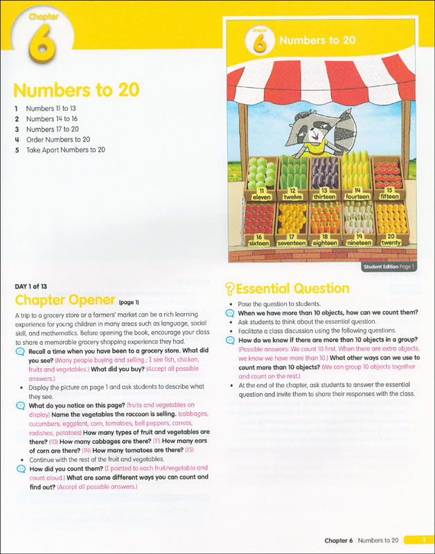 Math in Focus Teacher Edition Volume B Grade K