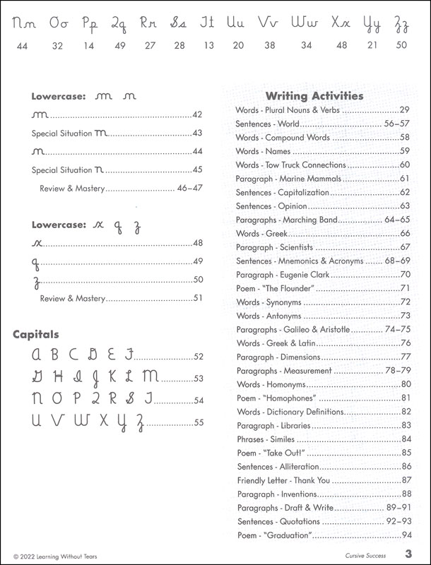 PDF Free Download Learning Without Tears Cursive Success Workbook - 4th ...