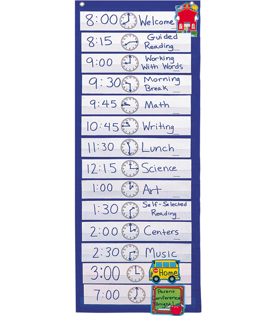 Carson Dellosa Deluxe Scheduling Pocket Chart