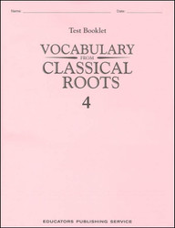 Vocabulary from Classical Roots Grade 4 - Book 4 Testbook  Vocabulary from Classical Roots Grade 4 - Book 4 Testbook