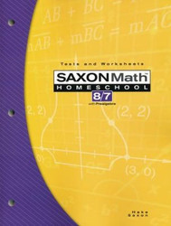 Saxon Math 8/7 4th Edition Tests and Worksheets