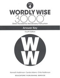 Wordly Wise 3000 4th Edition Book 4 Answer Key