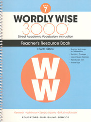 Wordly Wise 3000 4th Edition Book 7 Teacher Resource Book
