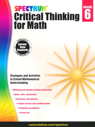 Spectrum Critical Thinking for Math Grade 6 Spectrum Critical Thinking for Math Grade 6