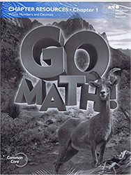 Go Math Grade 6 Chapter Resource Blackline Master Collection Go Math Grade 6 Chapter Resource Blackline Master Collection