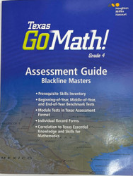 Go Math Texas - Grade 4 2015 Assessment Guide