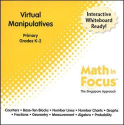 Math in Focus Primary Virtual Manipulatives CD-ROM Grades K-2