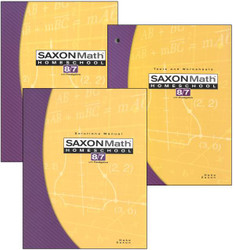 Saxon Math 8/7 4th Edition Homeschool Kit Saxon Math 8/7 4th Edition Homeschool Kit