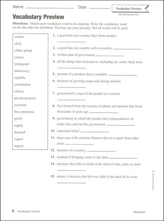 Scott Foresman Social Studies Grade 5 Student Workbook The