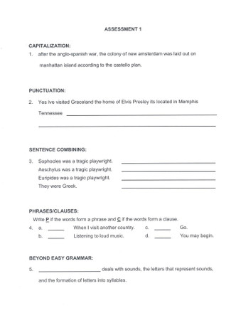 Easy Grammar Ultimate Series: Grade 12 Student Test Booklet - Classroom ...