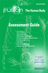 Science Fusion Grade 6-8 Module C: The Human Body Assessment Guide ...