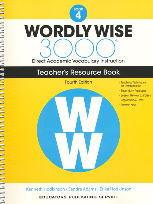 Wordly Wise 3000 4th Edition Book 4 Teacher Resource Book