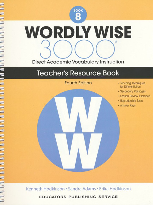 Wordly Wise 3000 4th Edition Book 8 Teacher Resource Book
