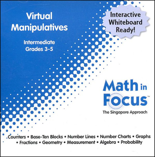Math in Focus Intermediate Virtual Manipulatives CDROM Grades 35
