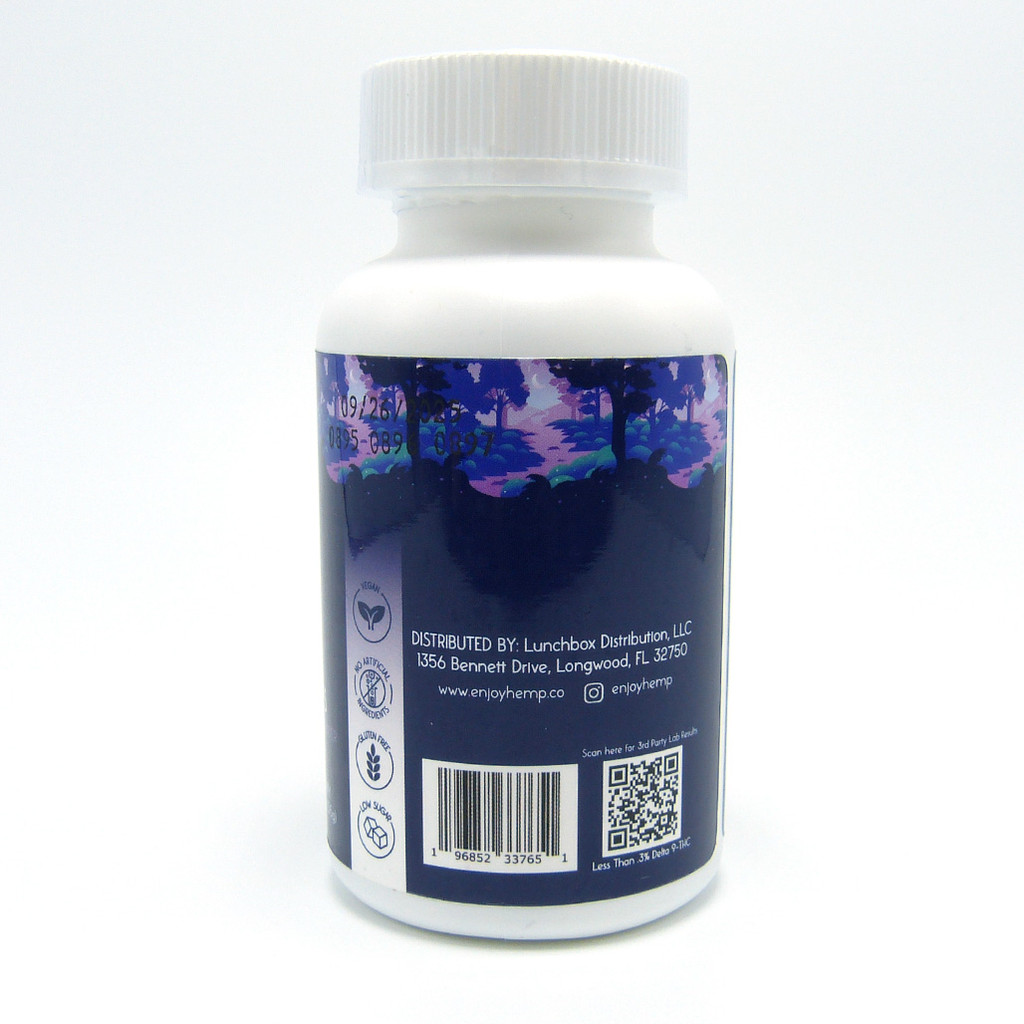Enjoy Hemp Sleep Gummies (Full Spectrum) (50 mg CBD + 10 mg CBN per gummy) (30 count)
