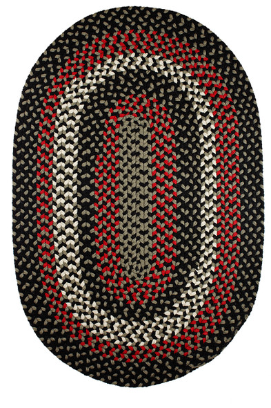 Rhody Manhattan MA84 Black Satin Area Rug