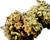 Yo, this close-up is straight fuckin' money. Look at that frosty-ass nug! It's like a blanket of trichomes just hugging those leaves, giving off that crystal sheen that screams “potent AF." The greens are popping, and you got those subtle little burnt-orange pistils peeking out, looking all sticky and ready to smack you right in the face with that THC goodness.