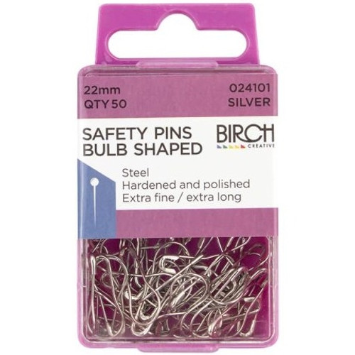 BULB SHAPED SAFETY PINS 22MM