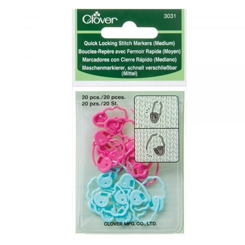 Clover Quick Locking Stitch Markers medium