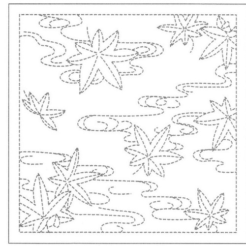 Sashiko Sampler Sashiko Sampler Maple Leaves on Water