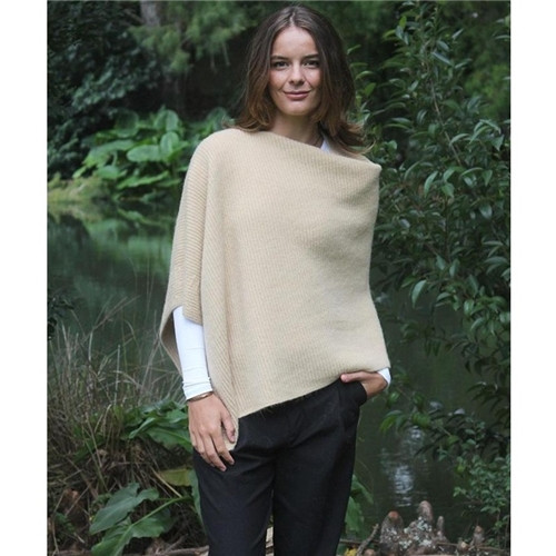 Lothlorian ALP051 Alpaca Rib Poncho