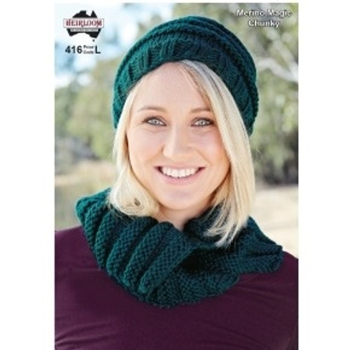 Chunky Hat and Cowl - 416