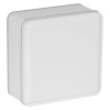 Square Solid White Tin Container