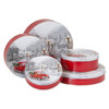 Snowy Drive Round Tin Container Size 2C 7 3/16" x 2 5/8" (24 pack)
